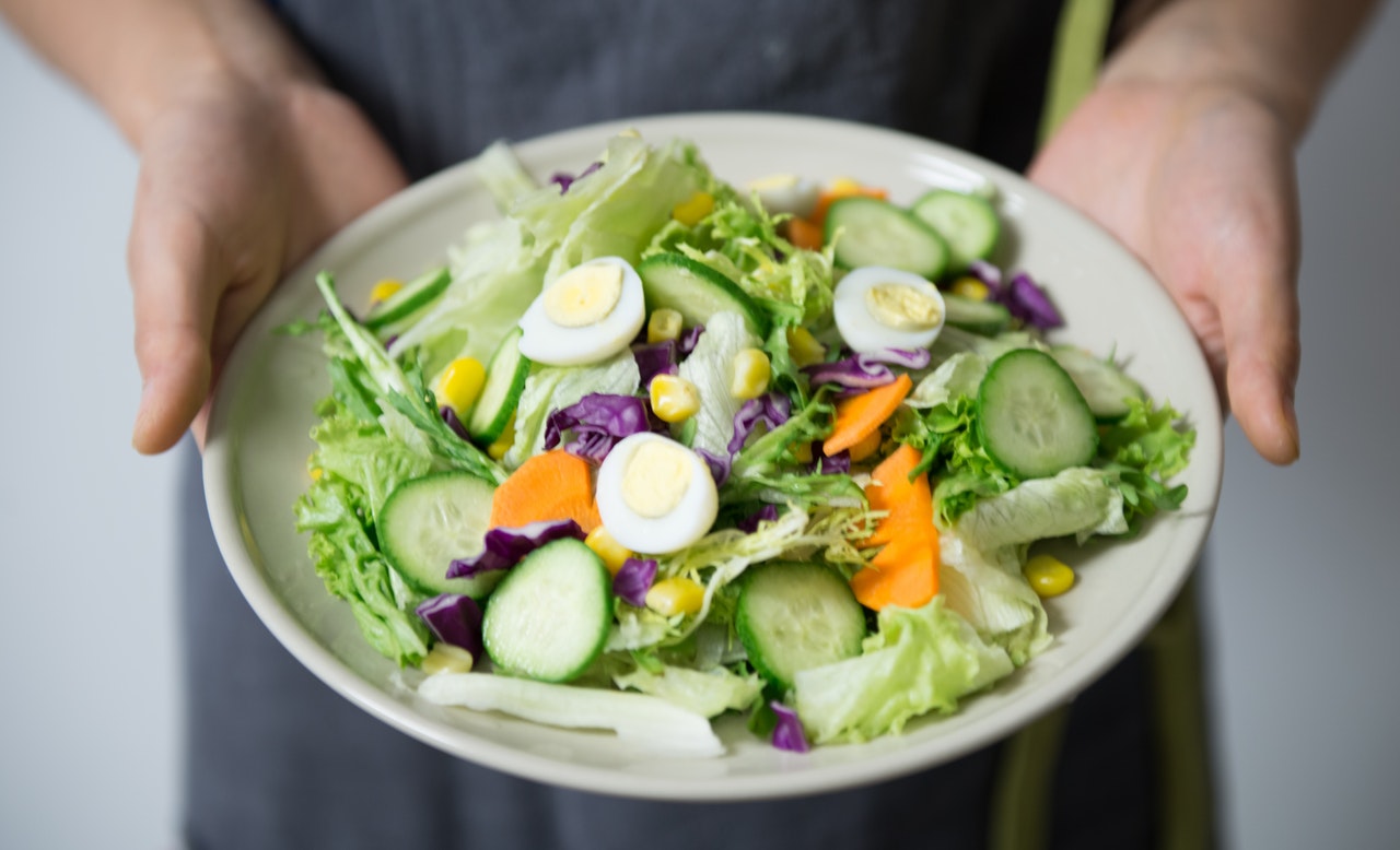 Sallad med ägg